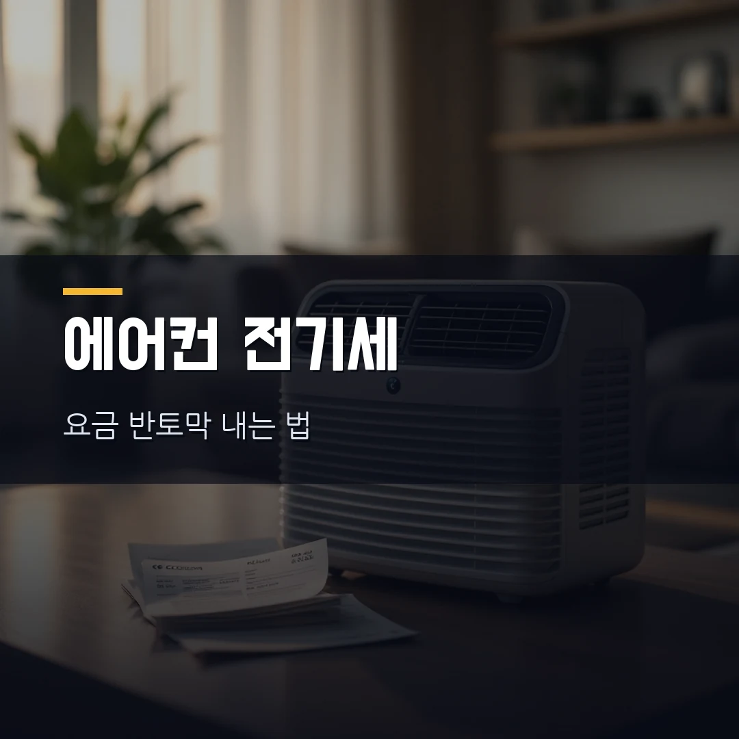 에어컨 전기세 폭탄 막는 법 — 하루 8시간 틀어도 요금 반토막 내는 5가지