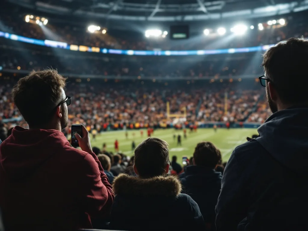 football fans watching final schedule calendar