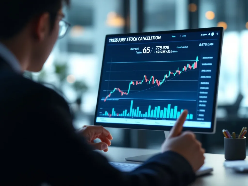 investor comparing new share issuance and treasury stock cancellation on Korean stock filing screen