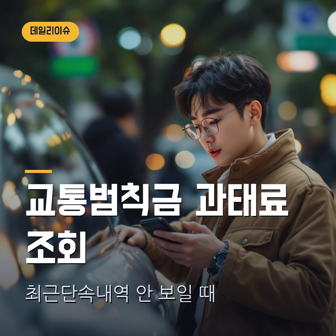 교통범칙금 과태료 조회 2026 — 이파인에서 최근단속내역 안 보일 때 확인 순서