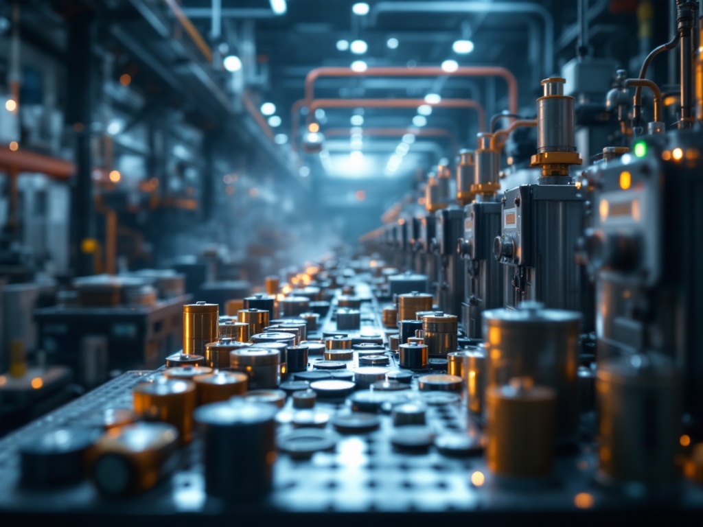 nickel supply chain battery materials factory investment concept