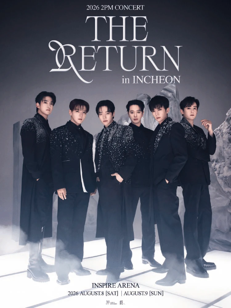 2026 2PM Concert THE RETURN in INCHEON 공식 포스터