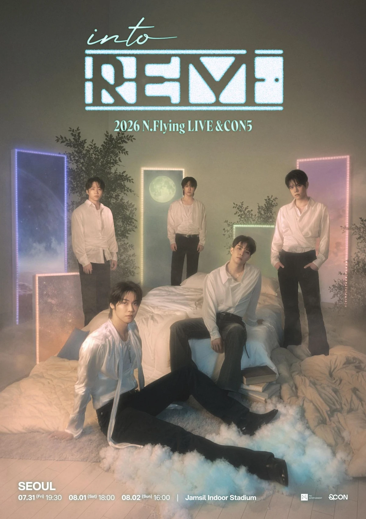 2026 N.Flying LIVE '&CON5 : into REM' 서울 포스터형 이미지