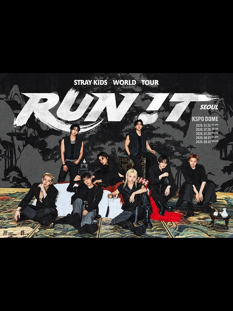 Stray Kids World Tour RUN IT SEOUL 공식 포스터