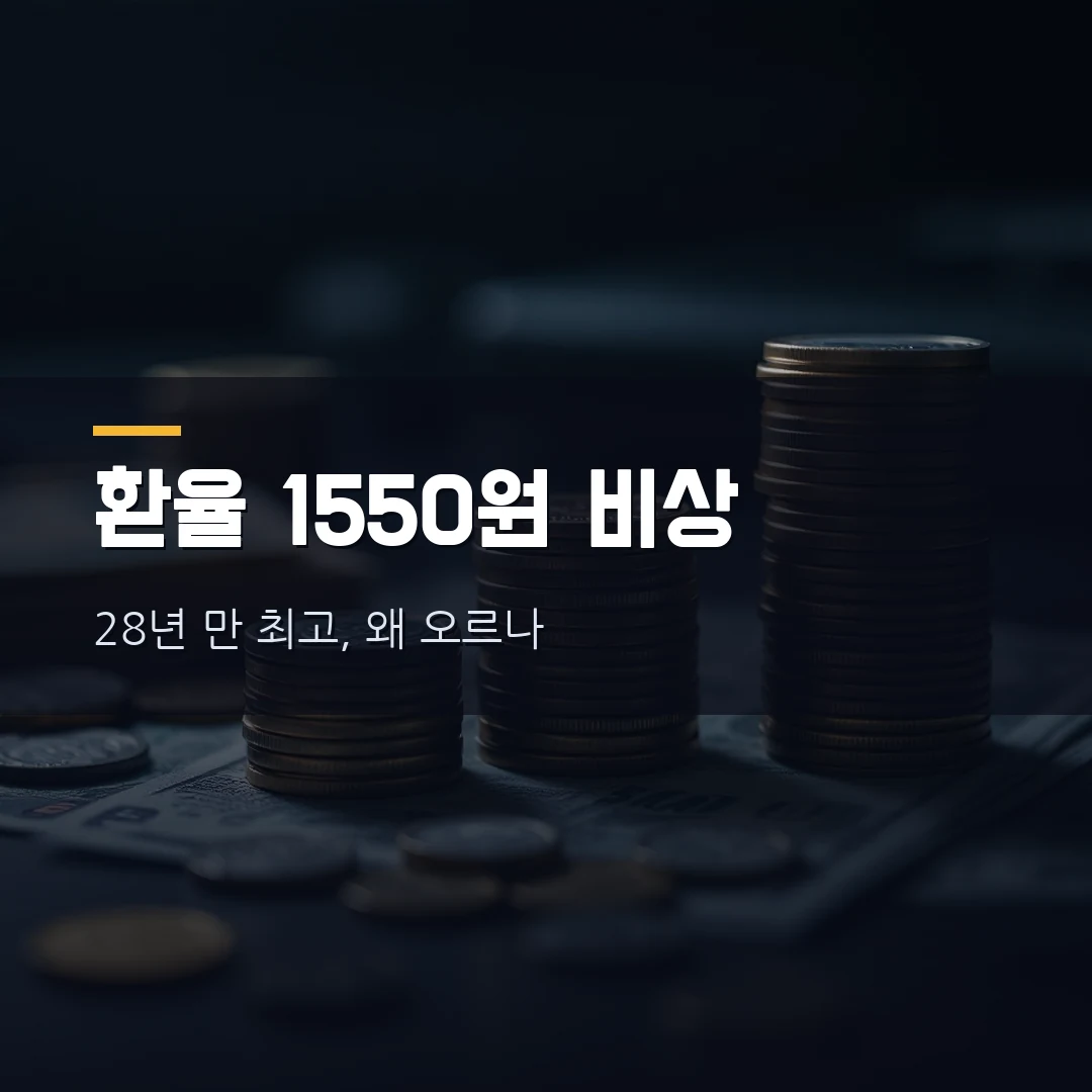 원달러 환율 1550원 왜 이렇게 오르나 — 2026 전망·물가 영향·언제 내려가나 총정리