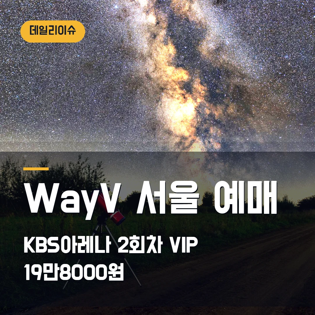 WayV BORN THIS Way 서울 예매｜KBS아레나 9월 2회차·VIP 19만8000원