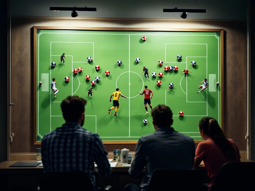 soccer tactics board showing Vancouver Whitecaps and LAFC pressing matchup before MLS match