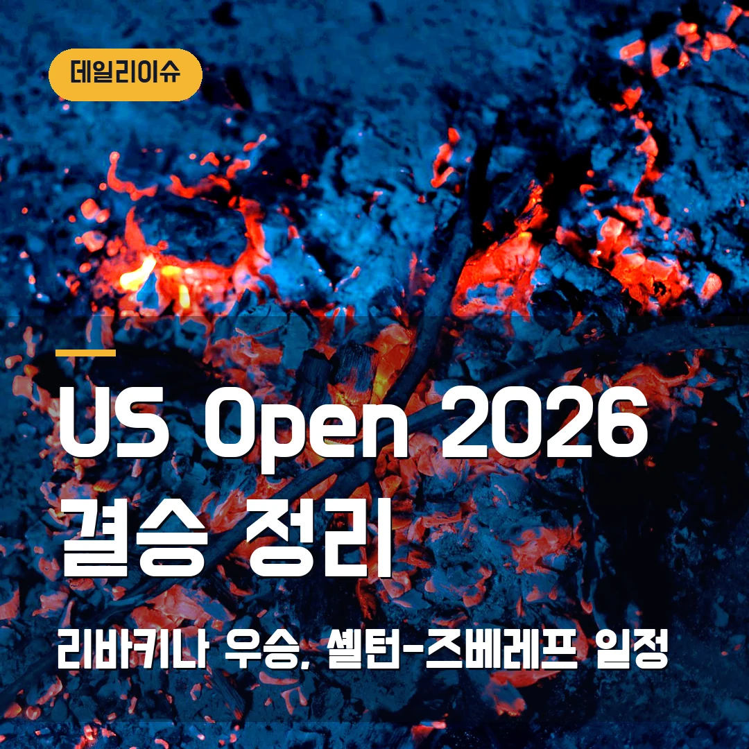 US Open 2026 결승 일정·결과 — 리바키나 우승, 셸턴-즈베레프는 언제?
