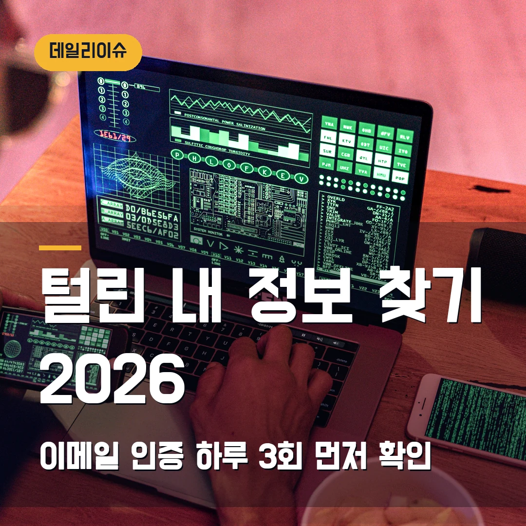 털린 내 정보 찾기 서비스 조회 2026 — 이메일 인증·하루 3회에서 막힐 때