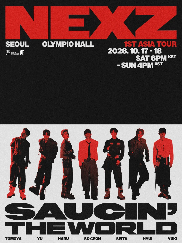 NEXZ 1ST ASIA TOUR SAUCIN THE WORLD 공식 포스터