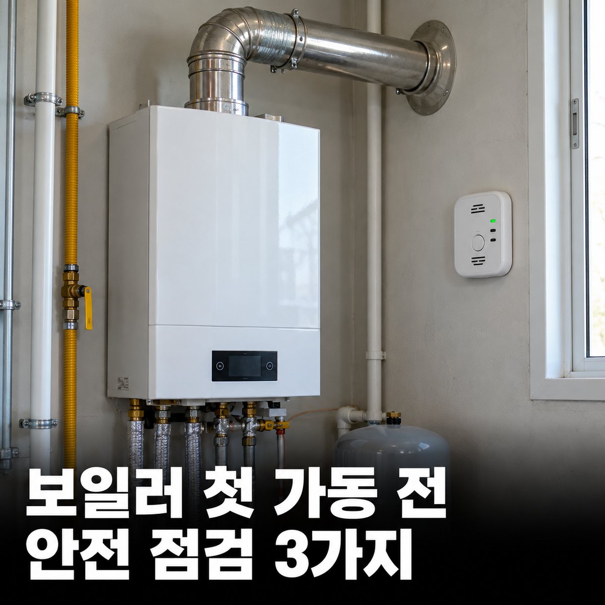 보일러 첫 가동 전 점검 순서