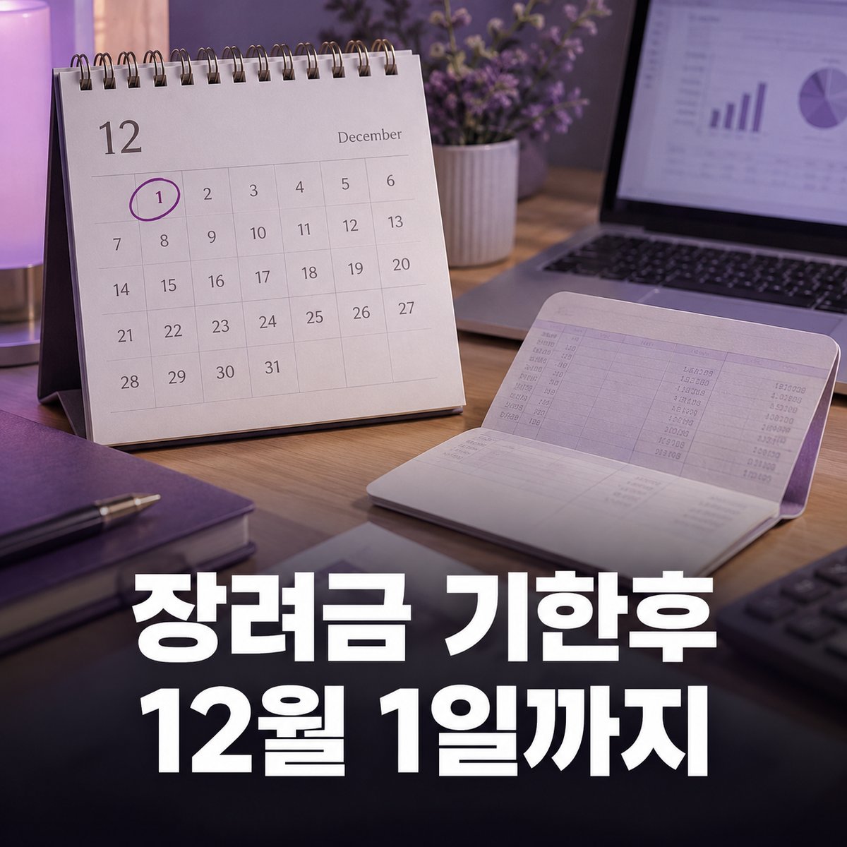 장려금 기한후신청 기간 안내