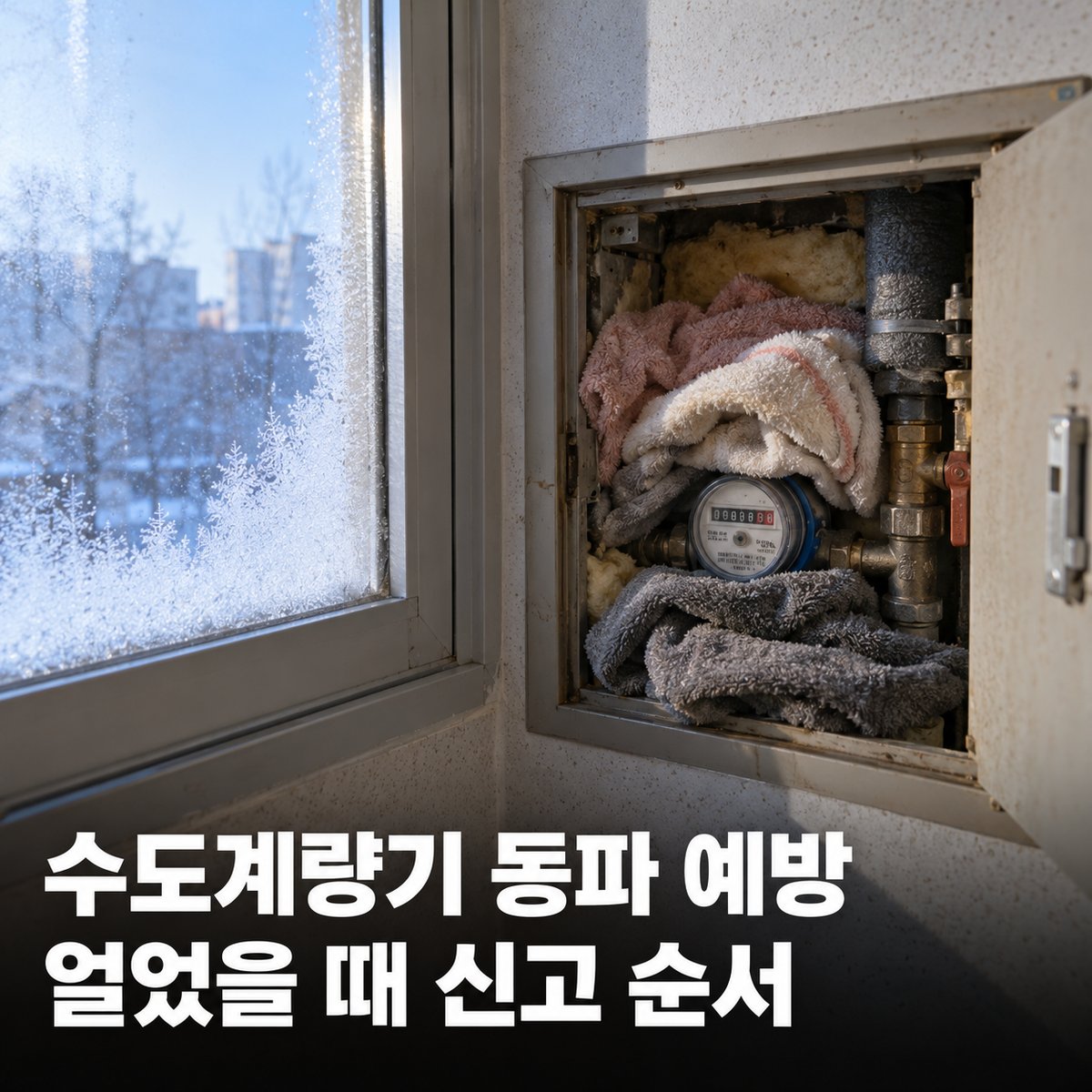 수도계량기 동파 예방과 신고